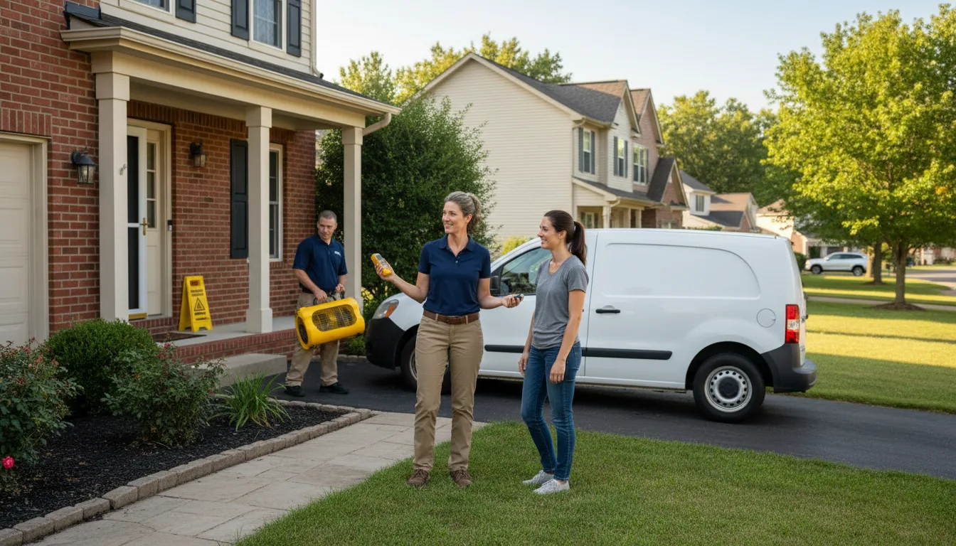 Residential water damage restoration in Indianola, MS